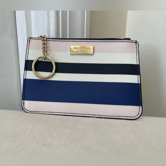 kate spade Handbags - Kate Spade Multicolor Striped Card Holder EUC